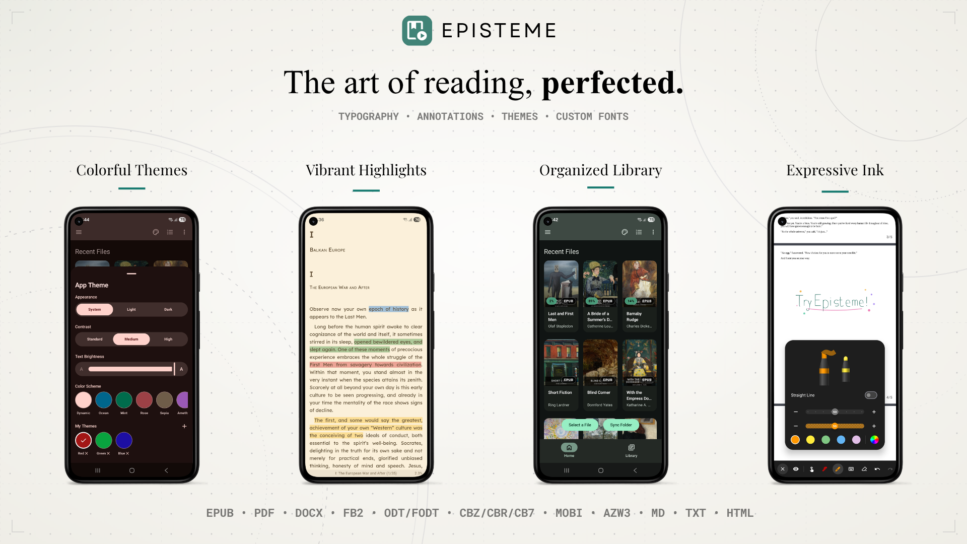 Episteme Reader on Android